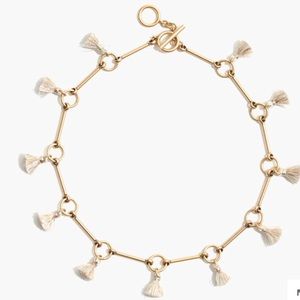 Madewell Metallic Tassel Link Necklace